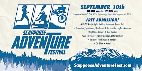 [Vendor Registration] Scappoose Adventure Festival tickets