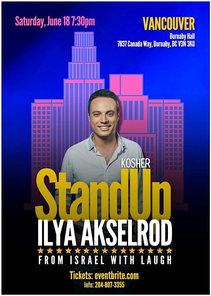 Ilya Akselrod  with a New StandUp Show in Vancouver! image