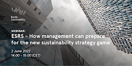 ESRS - How management can prepare for the new sustainability strategy game primary image