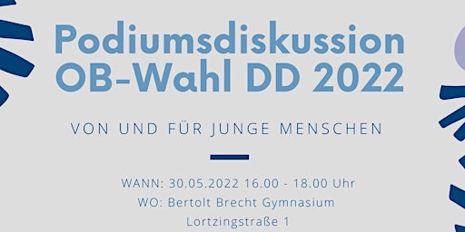Podiumsdiskussion zur OB-Wahl in Dresden