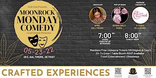 MoonRock Monday Comedy Showcase feat. Host April Hollywood