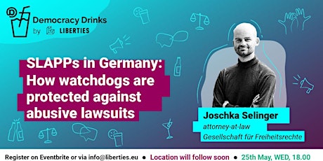 Join Democracy Drinks with advocacy expert from GFF: SLAPPs in Germany tickets