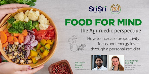 'Food for Mind - the Ayurvedic perspective' / Free lecture