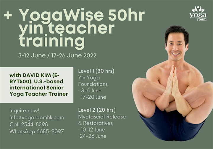YogaWise 50-hour Yin Teacher Training with David Kim image