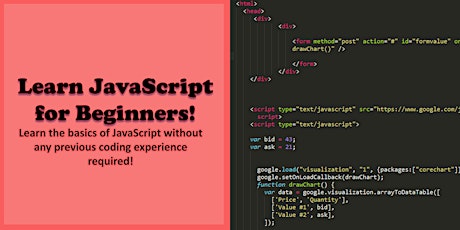 Learn Javascript for Beginners biglietti