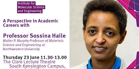 A Perspective in Academic Careers with Professor Sossina Haile tickets