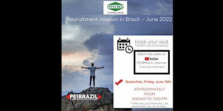Recruitment event on Guarulhos,  June 10th ingressos