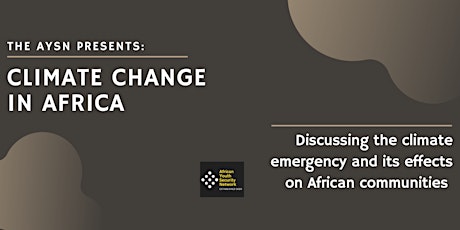 Climate change in Africa tickets