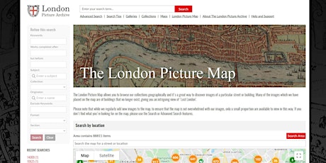 Getting to know to the London Picture Archive – the London Picture Map Tickets