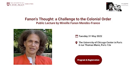 Fanon's thought: a challenge to the colonial order? tickets