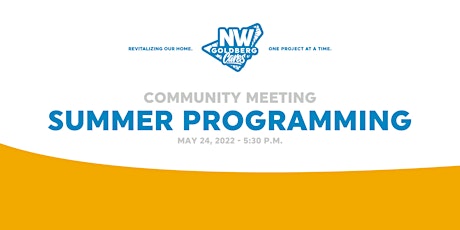 2022 Summer Programming Meeting tickets