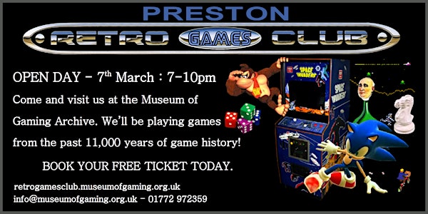 Retro Games Club - Open Day