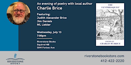 An Evening of Poetry Celebrating Local Poet Charlie Brice's new collection