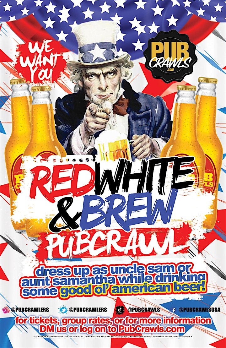 Dallas Red White and Brew Bar Crawl - Dallas Nightlife