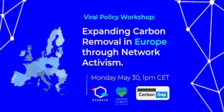 Workshop: Expanding Carbon Removal in Europe Through Network Activism. bilhetes