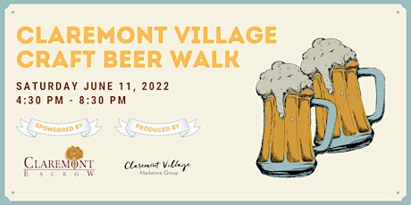Claremont Village Craft Beer Walk tickets