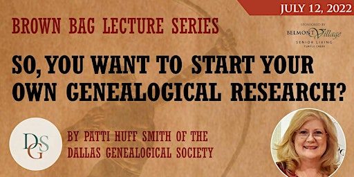 Brown Bag Lecture Series: Starting your genealogy research