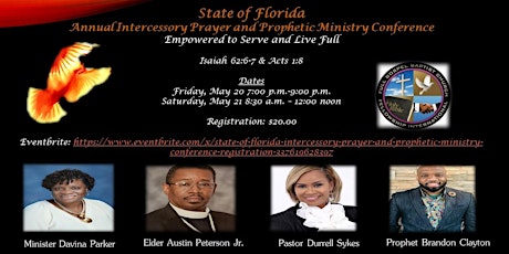State of Florida  Intercessory Prayer and Prophetic Ministry Conference tickets