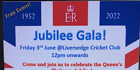 Jubilee Gala - great food, live music, kids entertainment and outdoor bar tickets