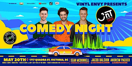 JNT Comedy Tour in Victoria | Comedy Night @ Vinyl Envy tickets