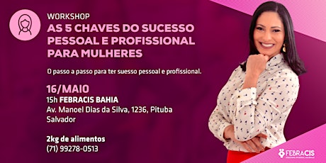 Workshop As 5 Chaves do Sucesso para Mulheres