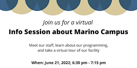 Marino Campus Information Session June 2022 biglietti