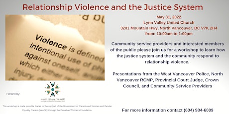 Relationship Violence and the Justice System tickets