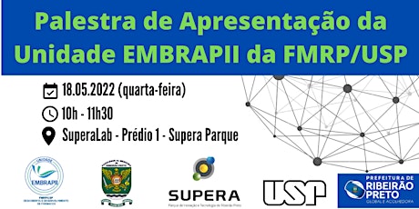 Imagem principal do evento Palestra de Apresentação da Unidade EMBRAPII FMRP/USP