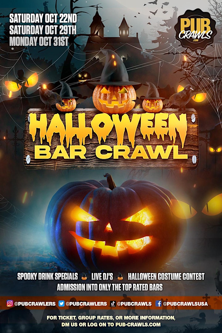 Washington DC Halloweekend Hangover Bar Crawl image