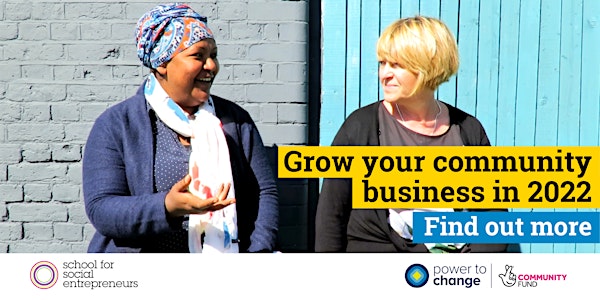 Info session: Community Business Trade Up Programme 2022