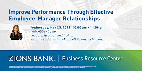 Improve Performance Through Effective Employee-Manager Relationships Tickets