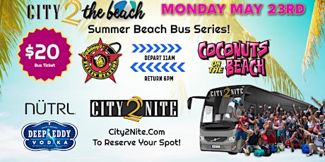City2Nite Hospitality  May Beach Bus 2022 primary image