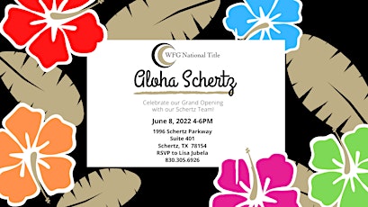 Aloha Schertz - WFG National Title's Launch Party tickets