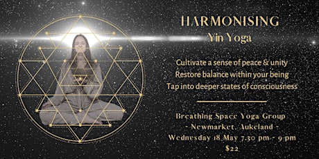 Harmonising Yin Yoga with Christina in Newmarket, Auckland tickets
