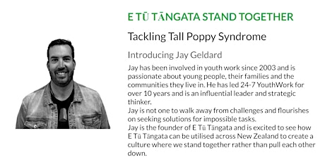 Tackling Tall Poppy Syndrome with Jay Geldard 2.0 tickets