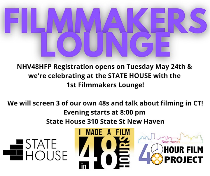 Filmmakers Lounge - NHV48HFP Opening Night Registration Event image