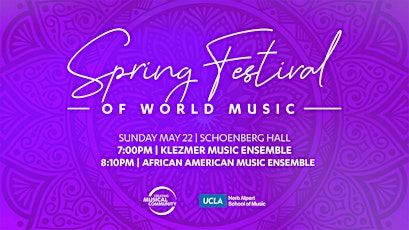 Klezmer Music Ensemble and African American Music Ensemble tickets