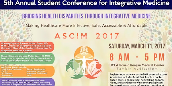5th Annual Student Conference for Integrative Medicine - ASCIM 2017