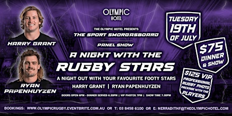 A NIGHT WITH THE STORM BOYS,  Ryan Papenhuyzen and Harry Grant