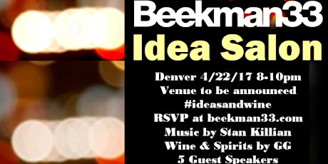 #ideasandwine Beekman33 Idea Salon - Denver primary image
