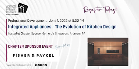 Integrated Appliances - The Evolution of Kitchen Design by Fisher & Paykel tickets