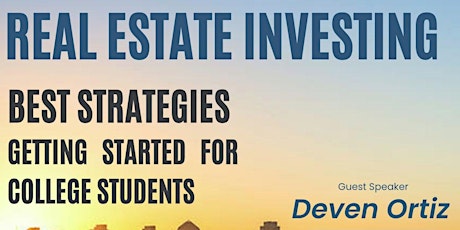 Free Webinar: Real Estate Investing - Getting Started - College Students bilhetes