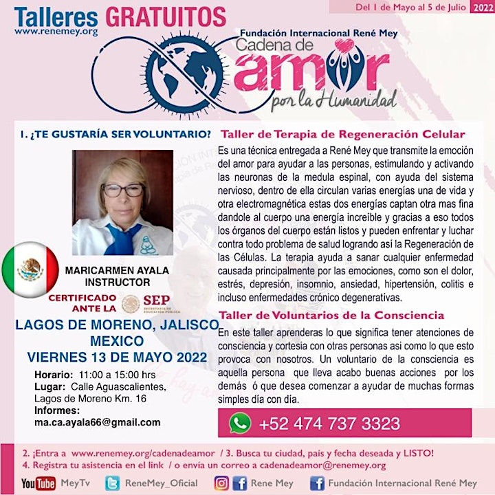 Imagen de México, Lagos de Moreno, 13 May - Cadena de Amor por la Humanidad 2022