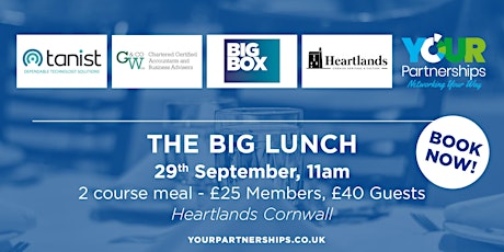 Cornwall Big Lunch on 29 September at Heartlands Cornwall tickets