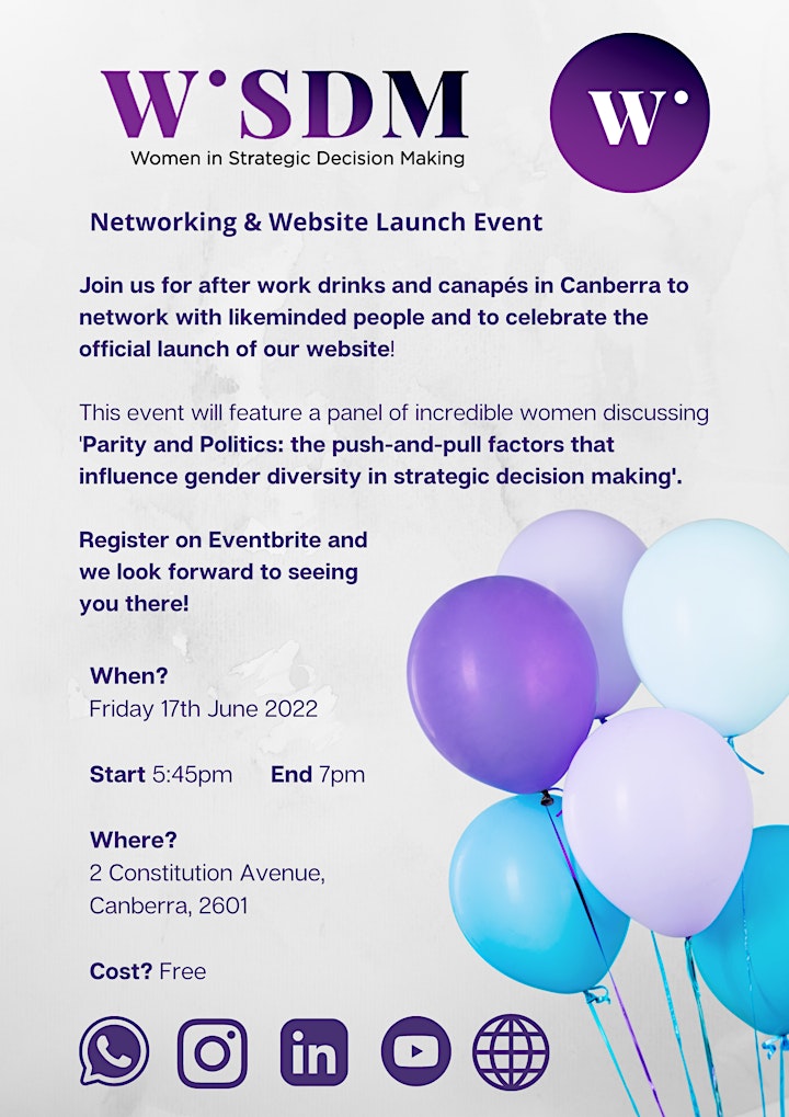 Women in Strategic Decision Making Networking & Website Launch image