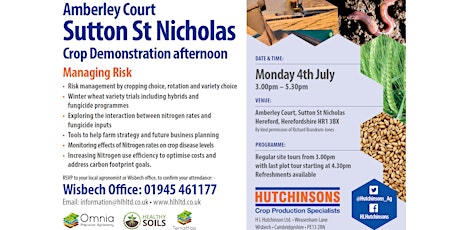 Sutton St Nicholas Crop Demonstration Day tickets