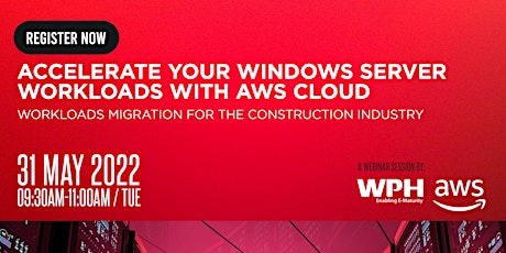 Workloads Migration to AWS Cloud Webinar for Construction and Real Estate tickets