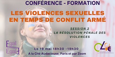 Session 2 Formation sur les violences sexuelles  : Résolution pénale