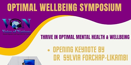 The Optimal Wellbeing Symposium tickets