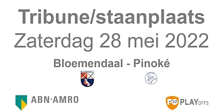 Finale Play-Offs Hoofdklasse  28 mei 2022 15:45 uur tickets
